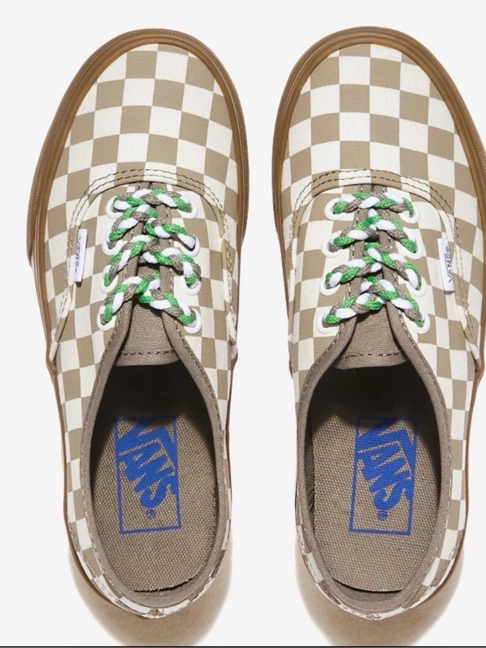 New•Vans Authentic Men’s Checkerboard Moon Rock Skateboard Canvas Sneakers. M12.